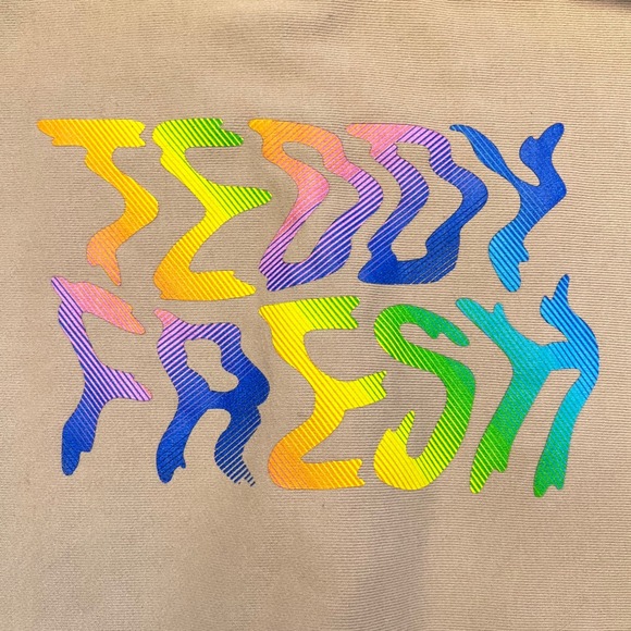 Teddy‎ Fresh Streetwear Pink Rainbow YouTube Merch Hoodie Sweatshirt Size M - Picture 6 of 9